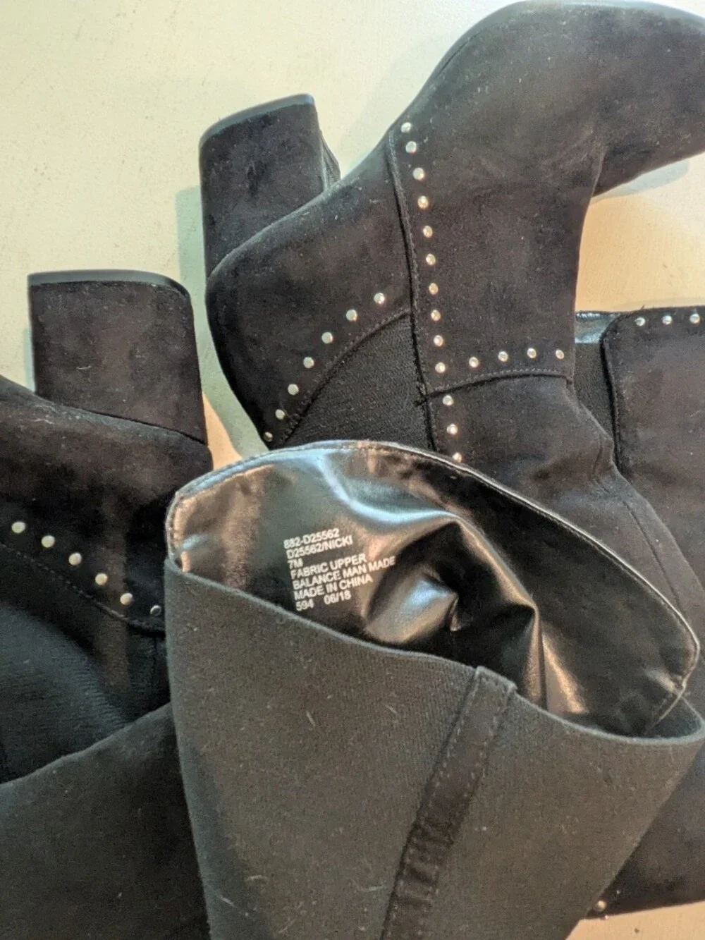 Over-the-Knee Studded Block Heel Boots - Picture 16 of 17
